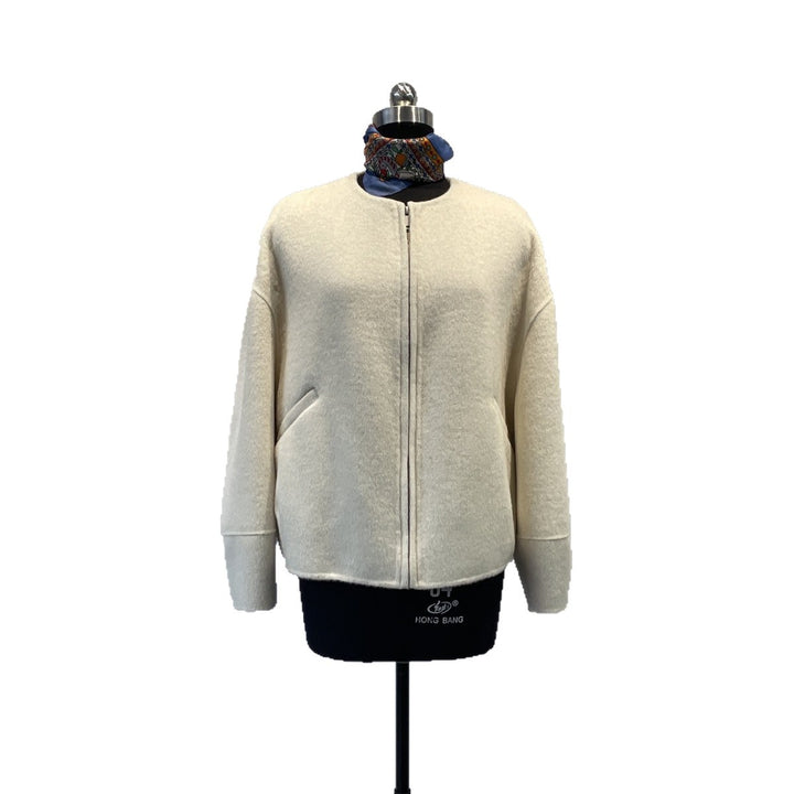 Women's Elegant Oversized Wool Blend Jacket Mune Fashion