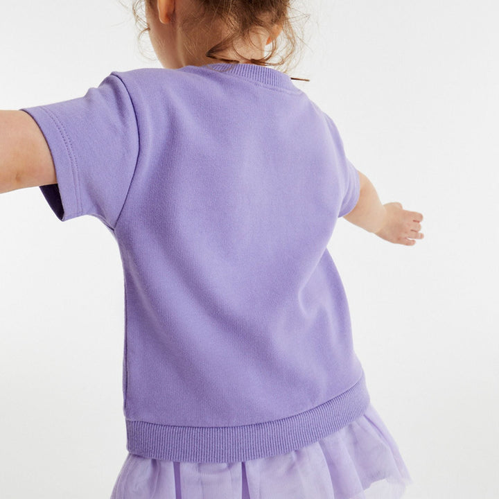 Girls T-Shirt with sparkling stars and tulle skirt Mune Fashion