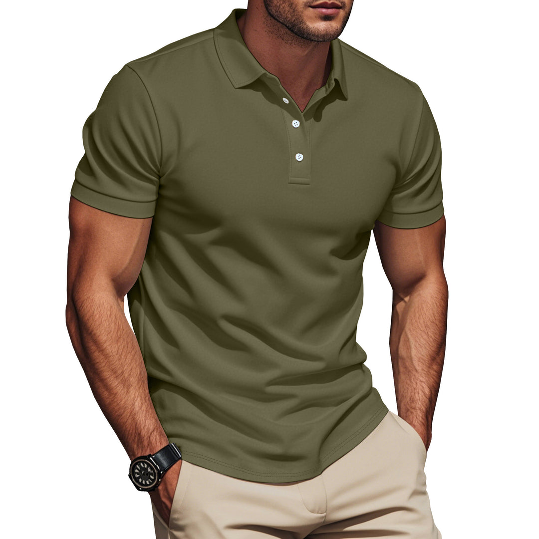 Men's Pima cotton polo with Kent collar, slim silhouette and reinforced button placket Mune Fashion