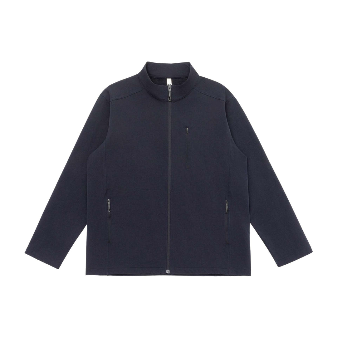 Unisex Lightweight Softshell Jacket with Stand-up Collar and Zipper Pockets Mune Fashion