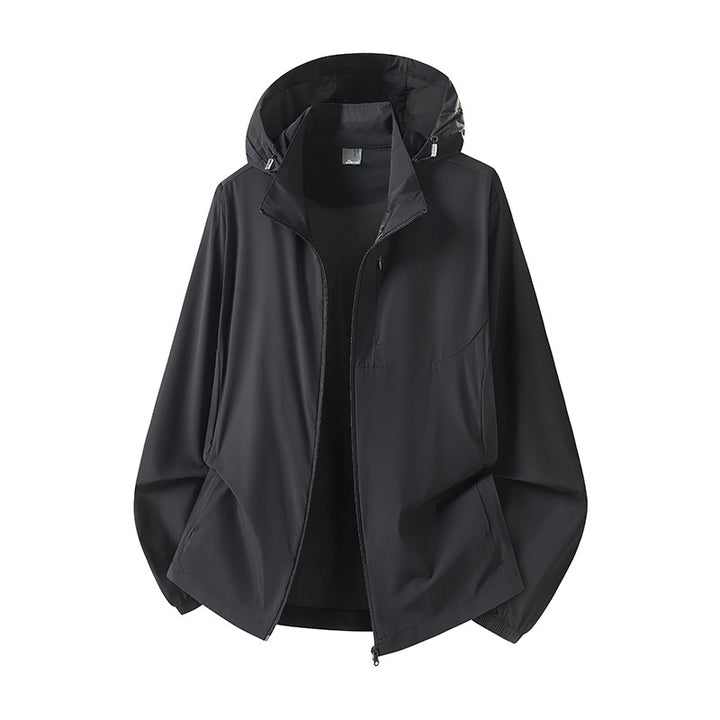 Women's Lightweight Windbreaker with Hood Mune Fashion