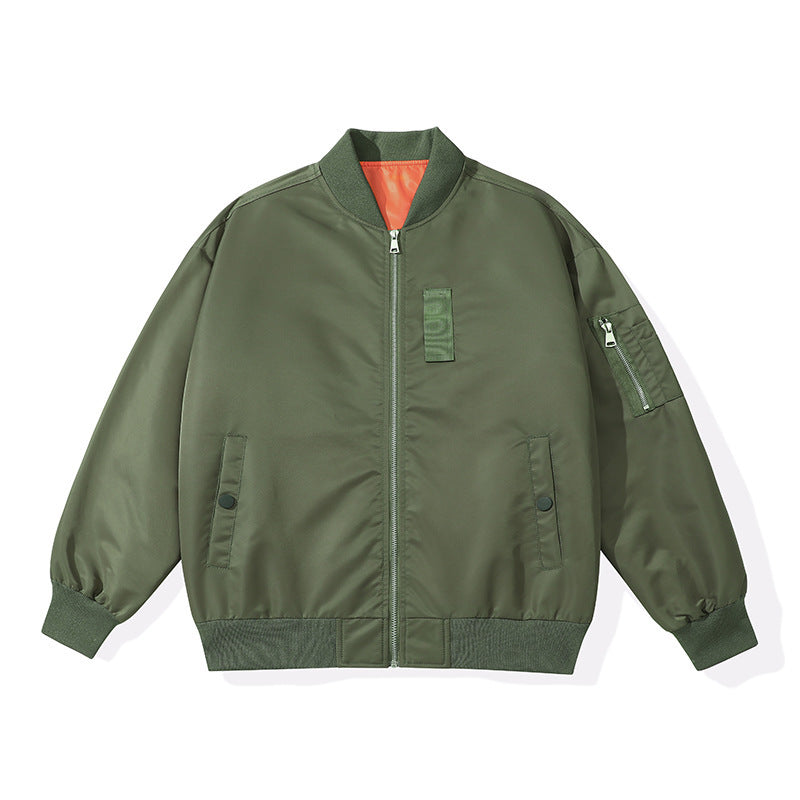 Men's Lightweight Flight Bomber Jacket with Water-Repellent Shell and Contrast Lining Mune Fashion
