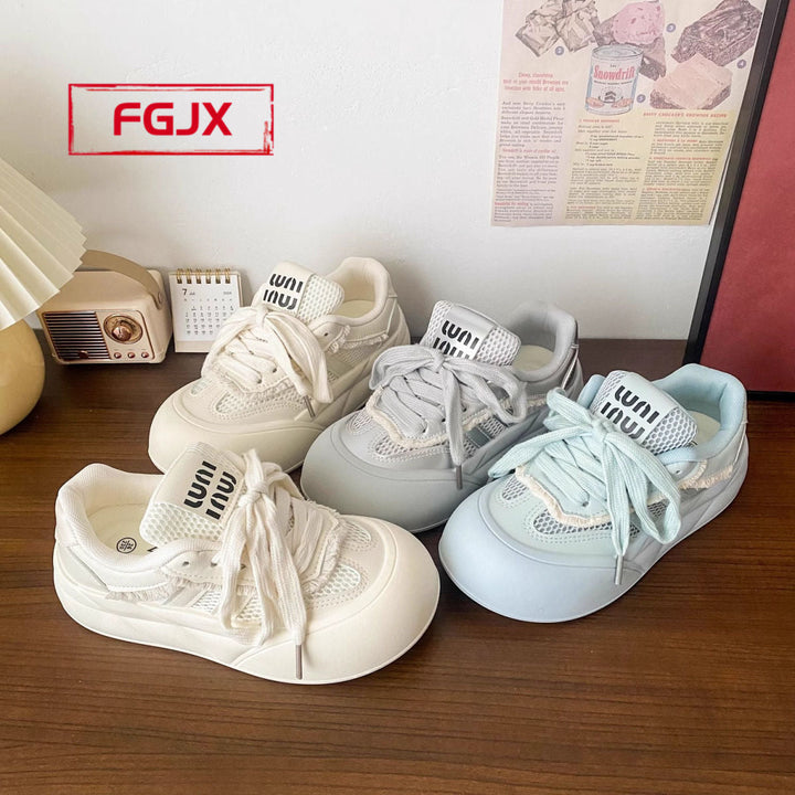 Women's sporty sneakers with breathable mesh and chunky sole Mune Fashion
