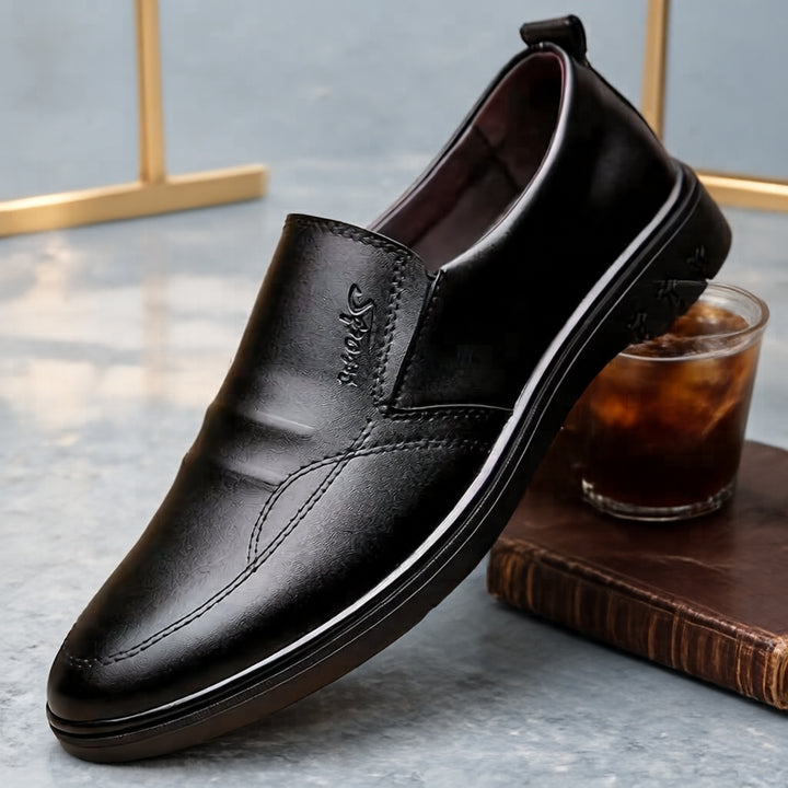 Men's Elegant and Comfortable Slip-On Leather Shoes Mune Fashion 1788175386