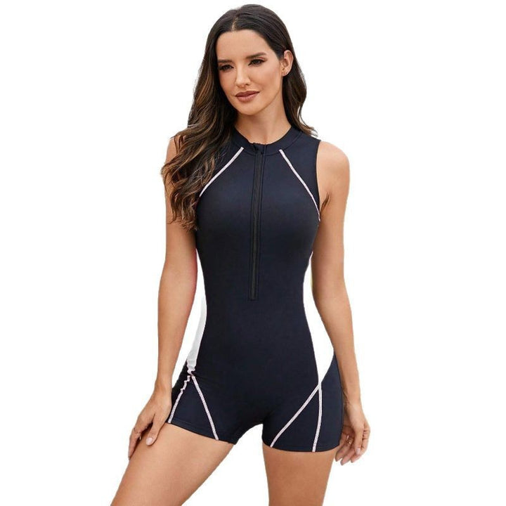 Women's sporty swimsuit with zipper Mune Fashion