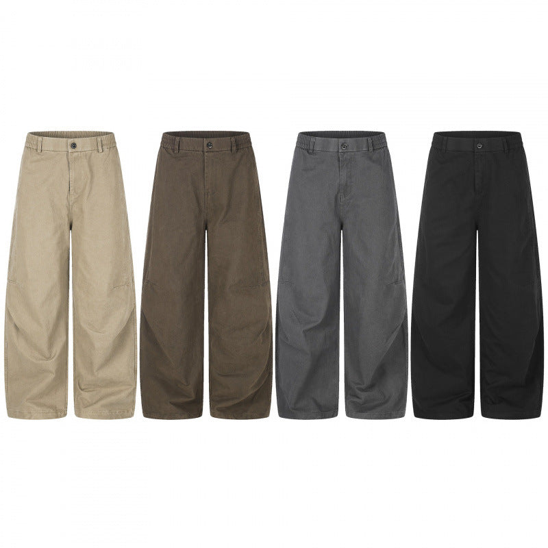 Women's Wide Culotte Pants with High Waist, Elastic Insert, and Utility Seams Mune Fashion