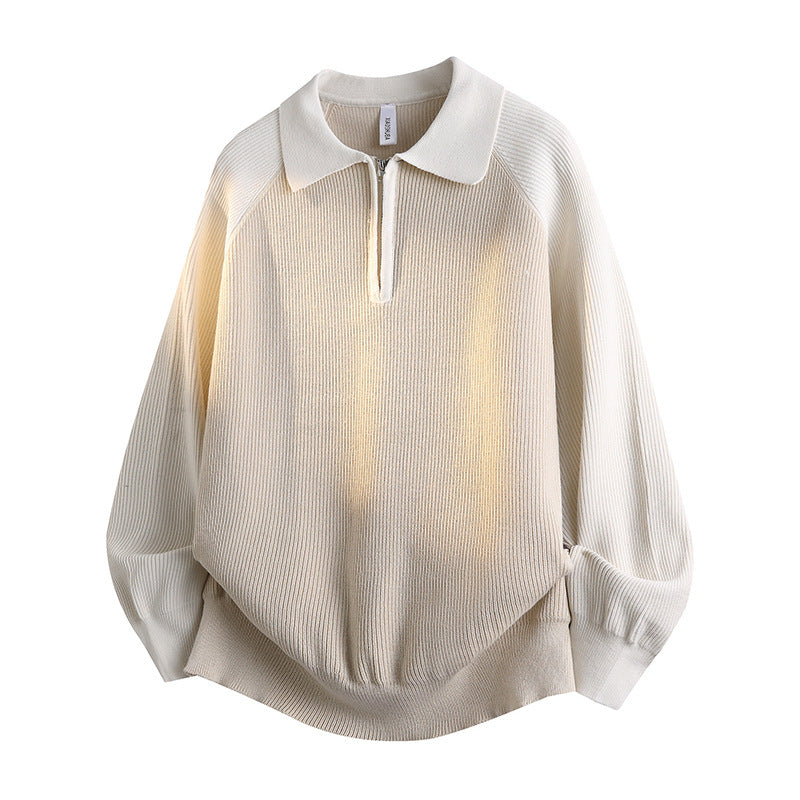 Men's sporty pullover with collar Mune Fashion