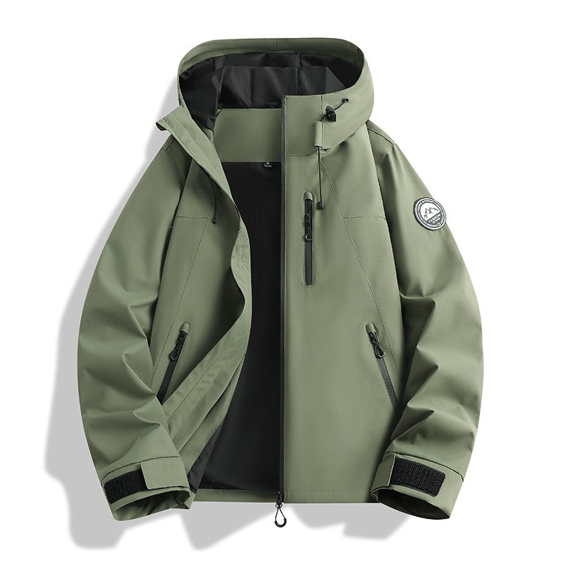 Men's three-piece softshell outdoor jacket with removable fleece lining and hood Mune Fashion