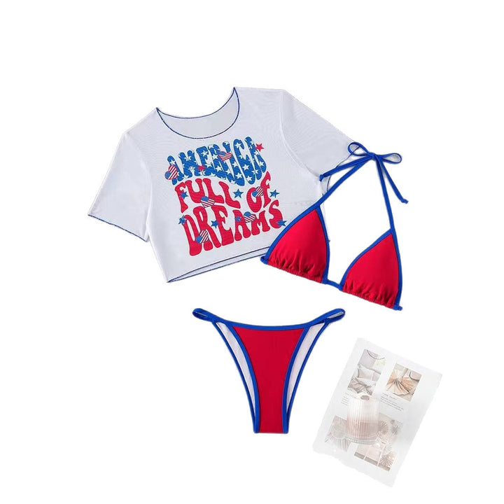 Ladies Crop Top and High Cut Bikini Bottom Mune Fashion