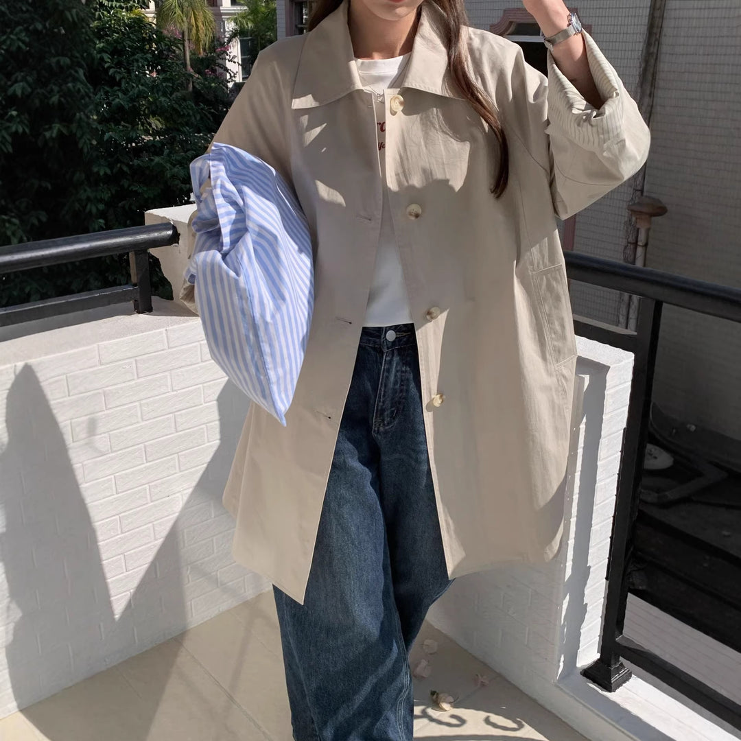 Damen Elegante und zeitlose Trenchcoat Mune Fashion