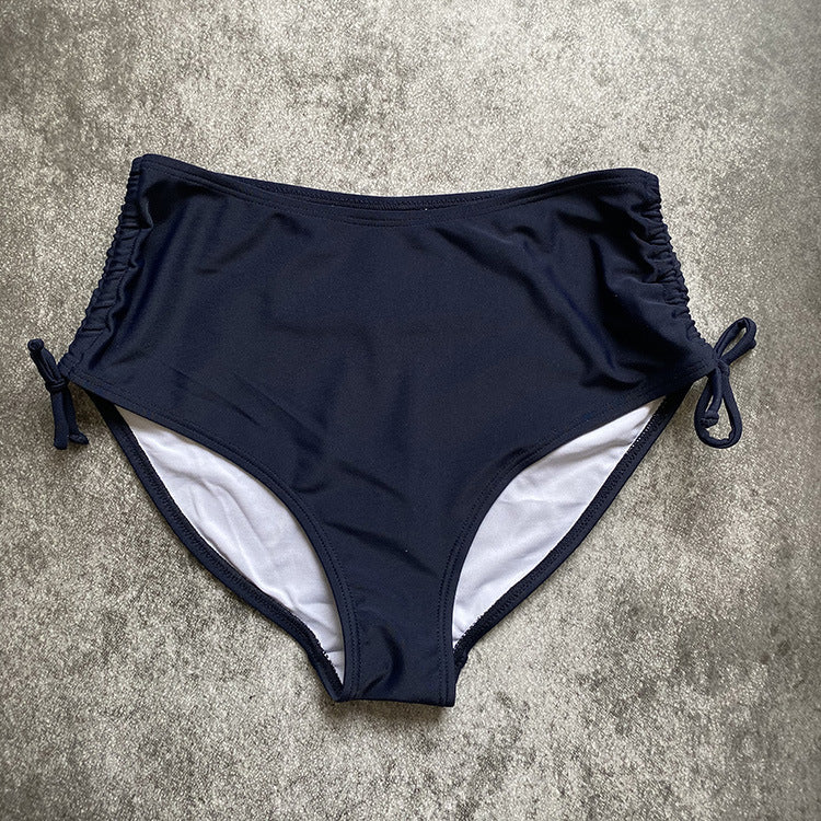 Ladies High-Cut Bikini Bottom with Ruffle Mune Fashion