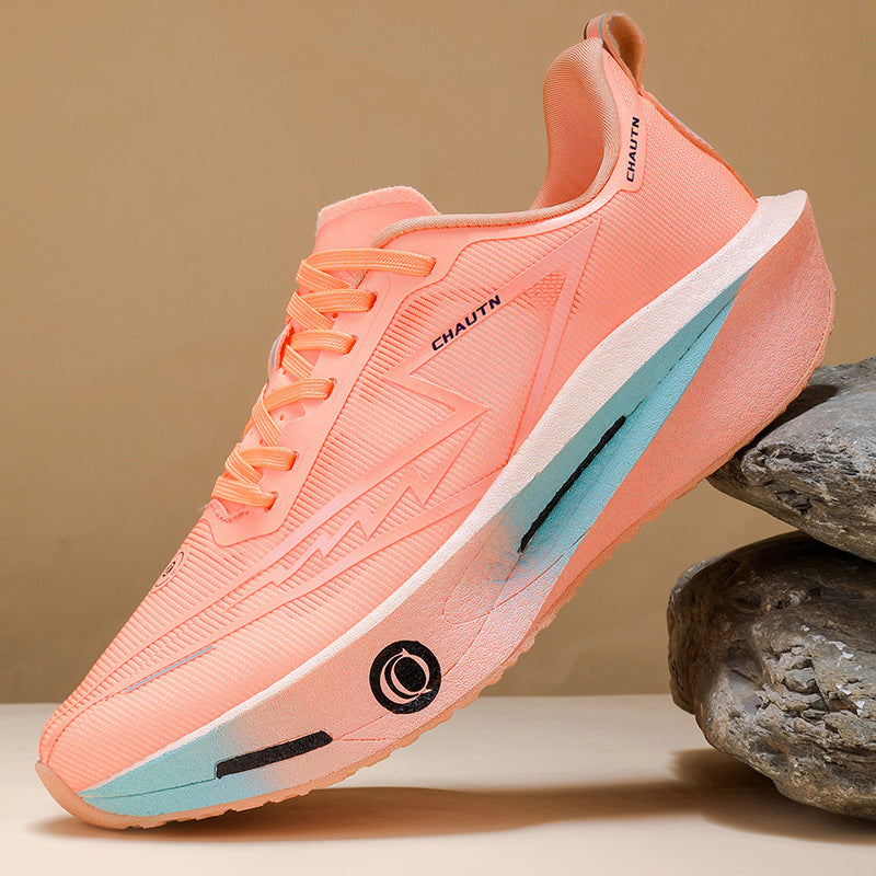 Men's Cushioning Long Distance Running Shoe with Reactive Foam Sole Mune Fashion