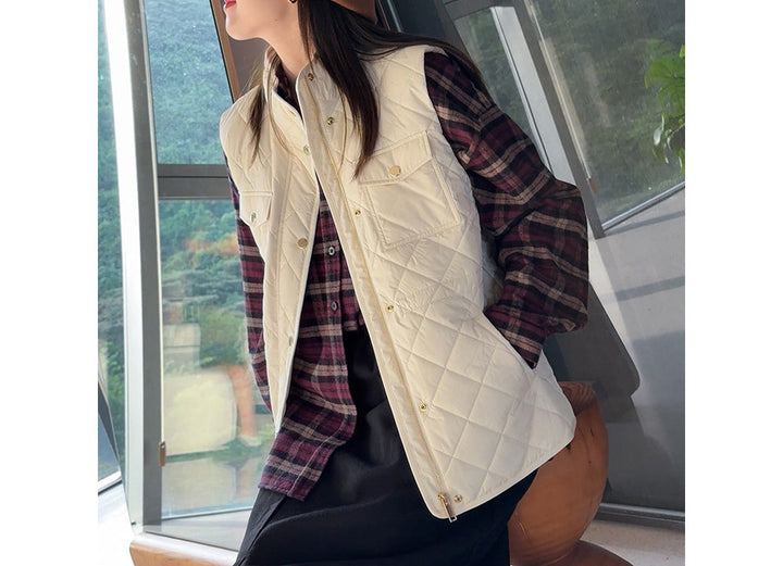 Women's Padded Vest with Practical Pockets Mune Fashion