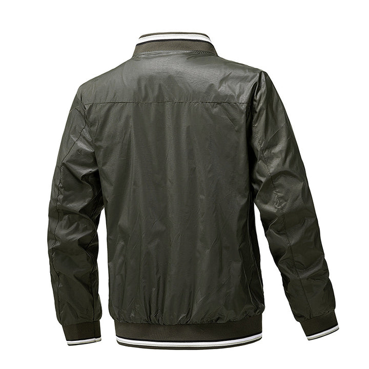 Men's Sporty Bomber Jacket with Two Side Pockets Mune Fashion