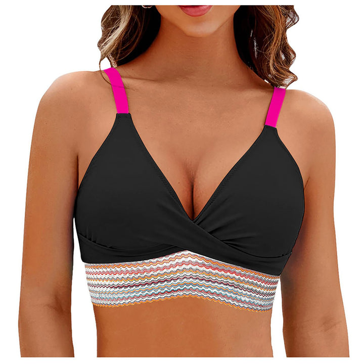 Women Wrap Bikini Top with Fashionable Pattern Mune Fashion