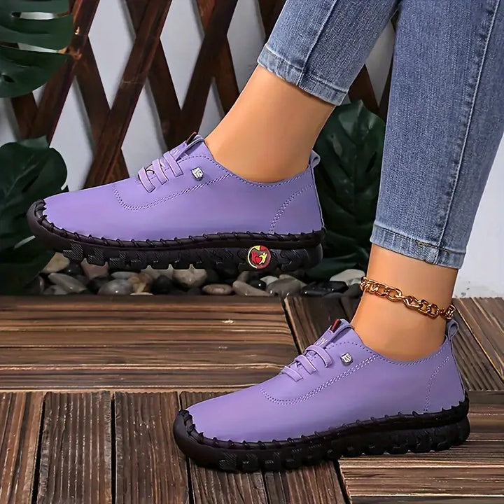 Ladies nan flexible foldable leisure sneakers with shock-absorbing profile sole Mune Fashion