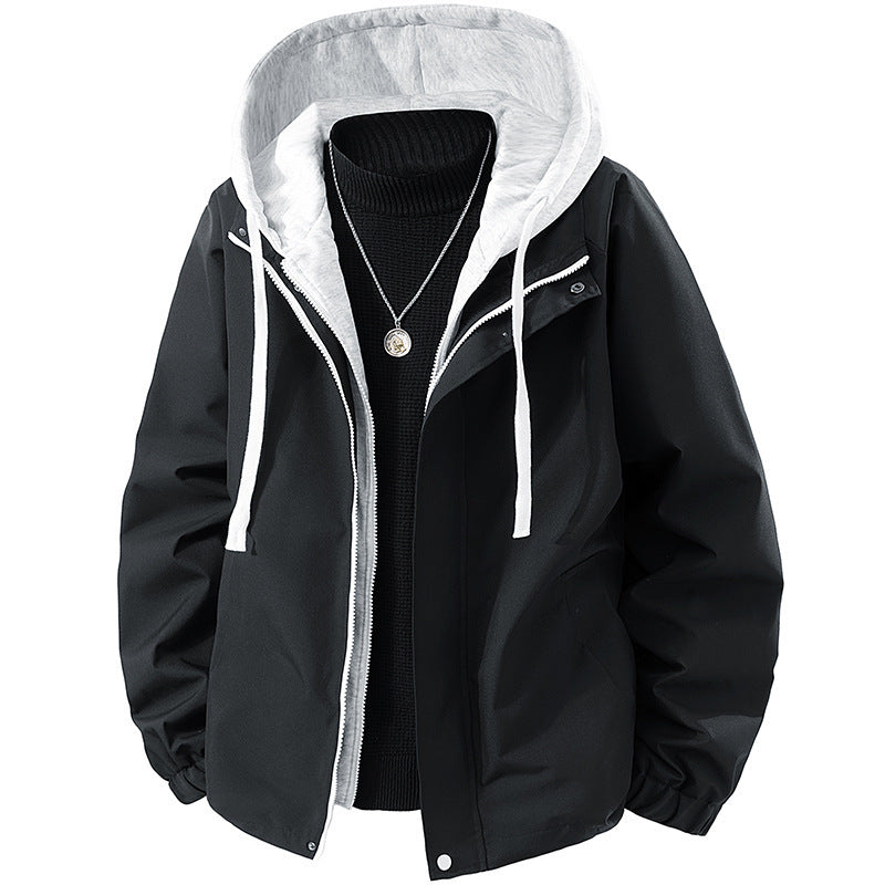 Men's technical hooded softshell jacket with adjustable hood and utility pockets Mune Fashion