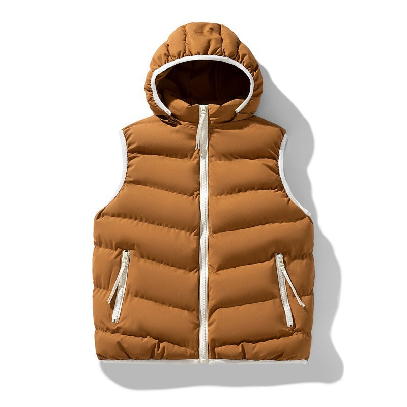 Women's Thermal Insulated Padded Vest with Hood Mune Fashion