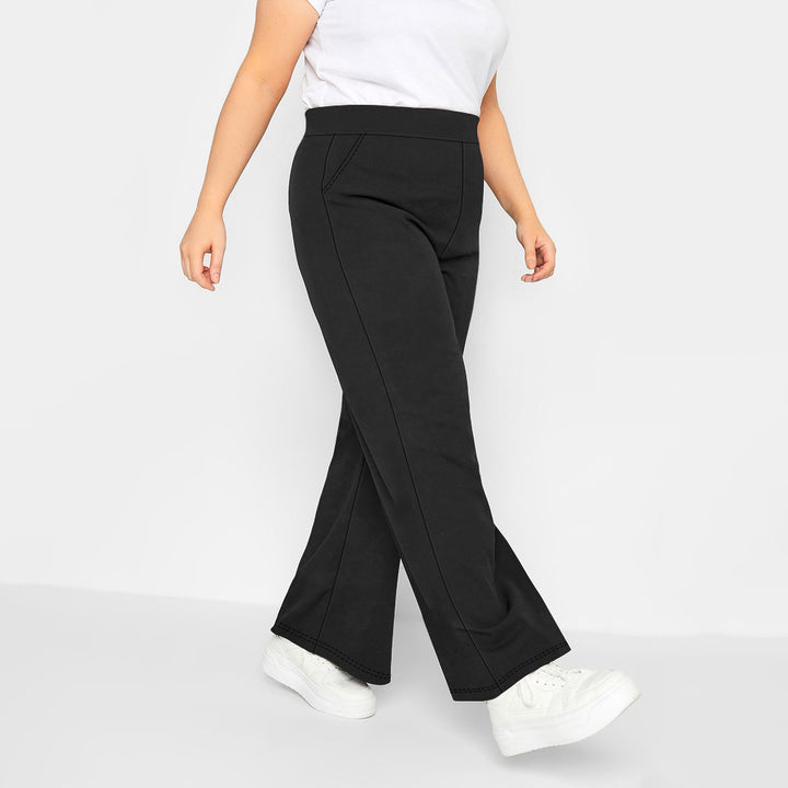 Women High-Waisted Relaxed Culotte Pants with Wide Leg and Side Pockets Mune Fashion