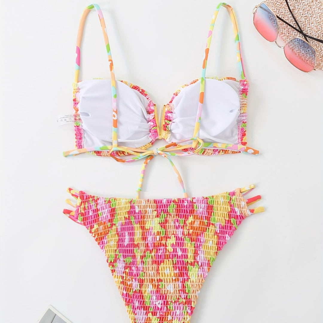 Ladies Bandeau Bikini with playful ruffle design Mune Fashion