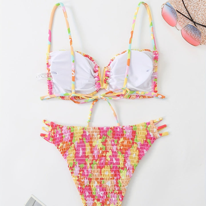 Ladies Bandeau Bikini with playful ruffle design Mune Fashion