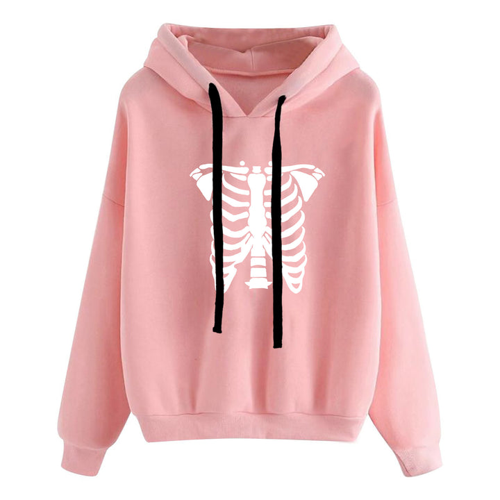 Women's casual oversized hoodie with heart and paw print, drawstring and ribbed cuffs Mune Fashion