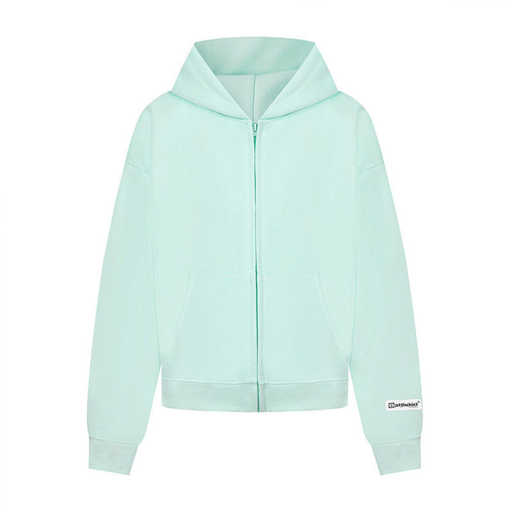 Women’s hoodie sweat jacket with full zip, kangaroo pocket and relaxed fit Mune Fashion