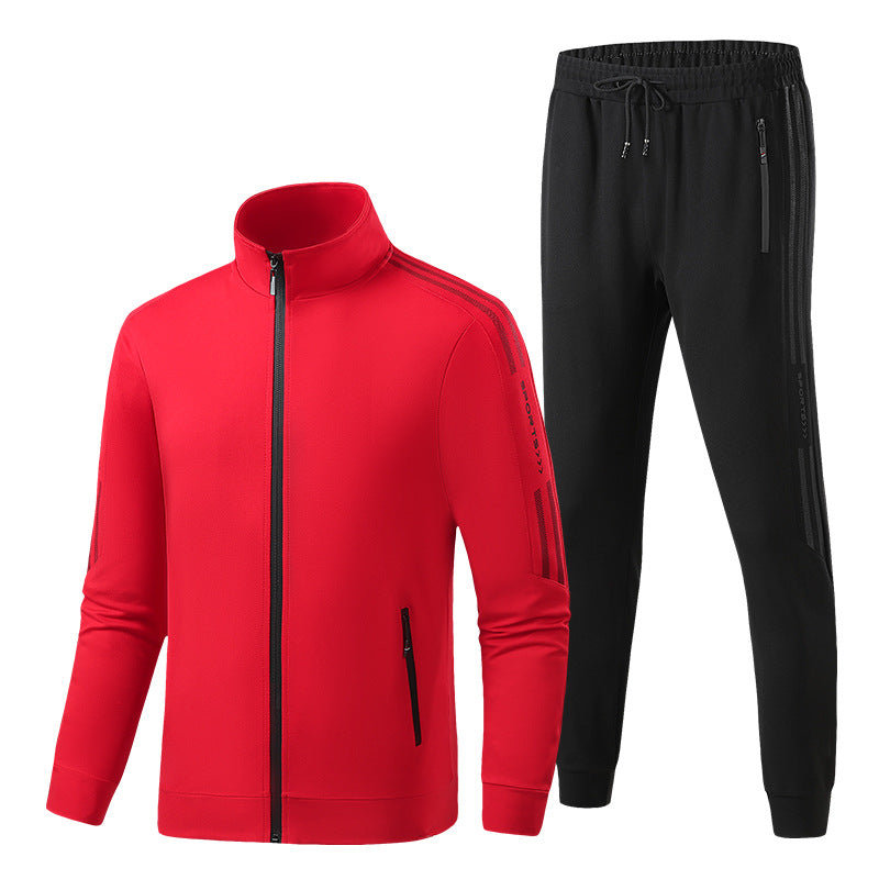 Men's functional training suit set with zip jacket and elastic jogging pants Mune Fashion