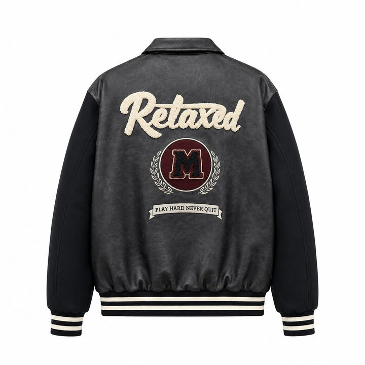 Men's Fashionable Bomber Jacket with Embroidery Details Mune Fashion