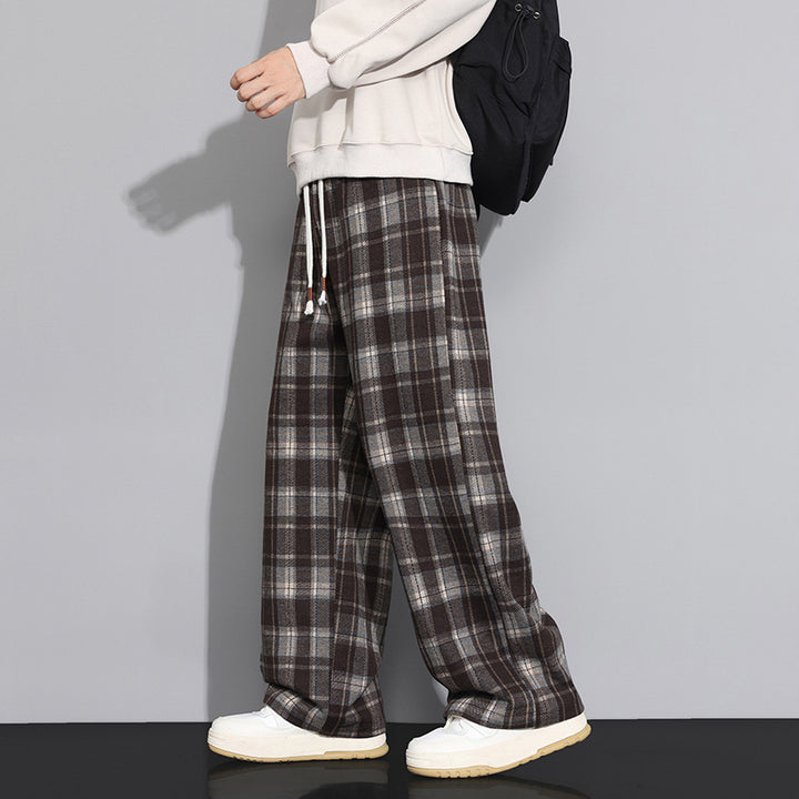 Men's Checked Oversized Leisure Pants