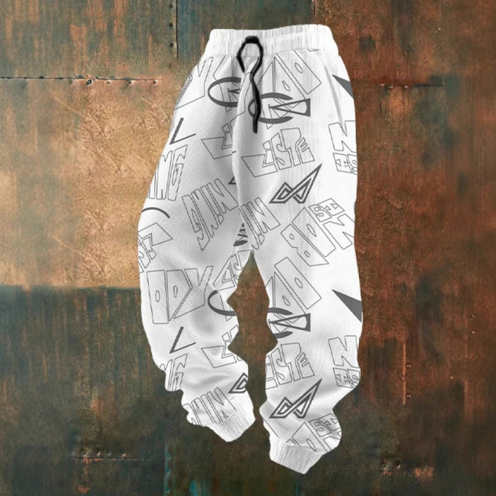 Women's Comfortable Leisure Pants with Creative Print Mune Fashion
