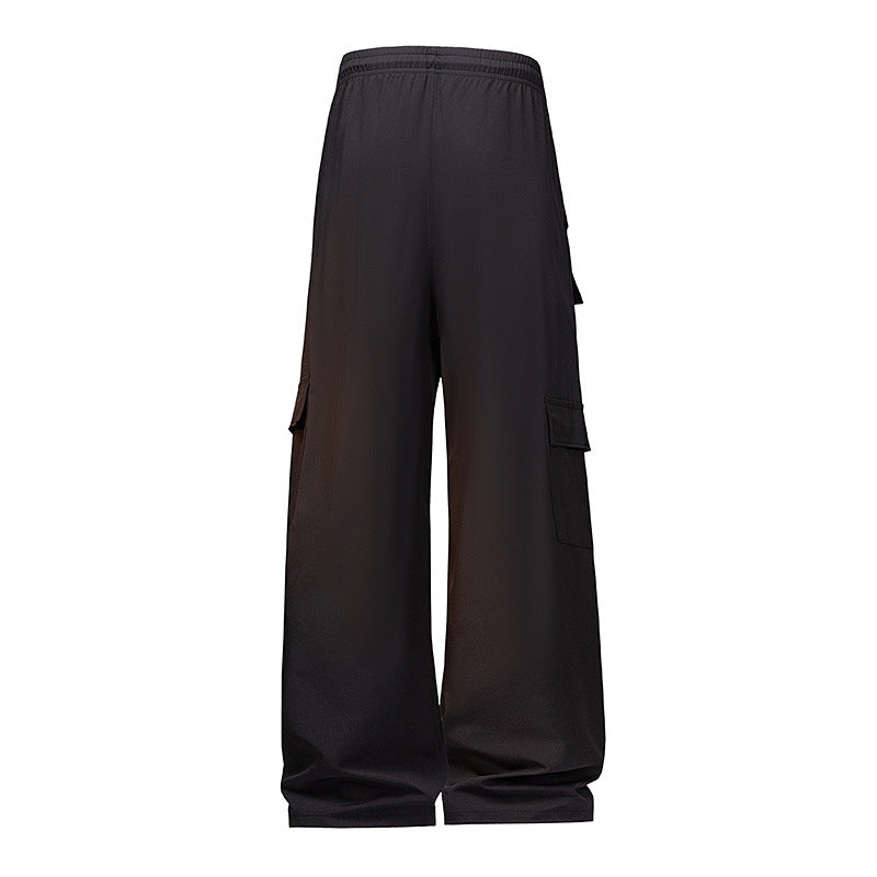 Men's Fashion Cargo Pants with Elastic Waistband and Practical Pockets Mune Fashion