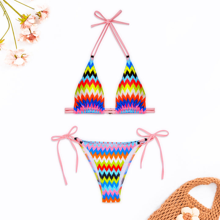 Women's Patterned Bikinis with Adjustable Straps Mune Fashion