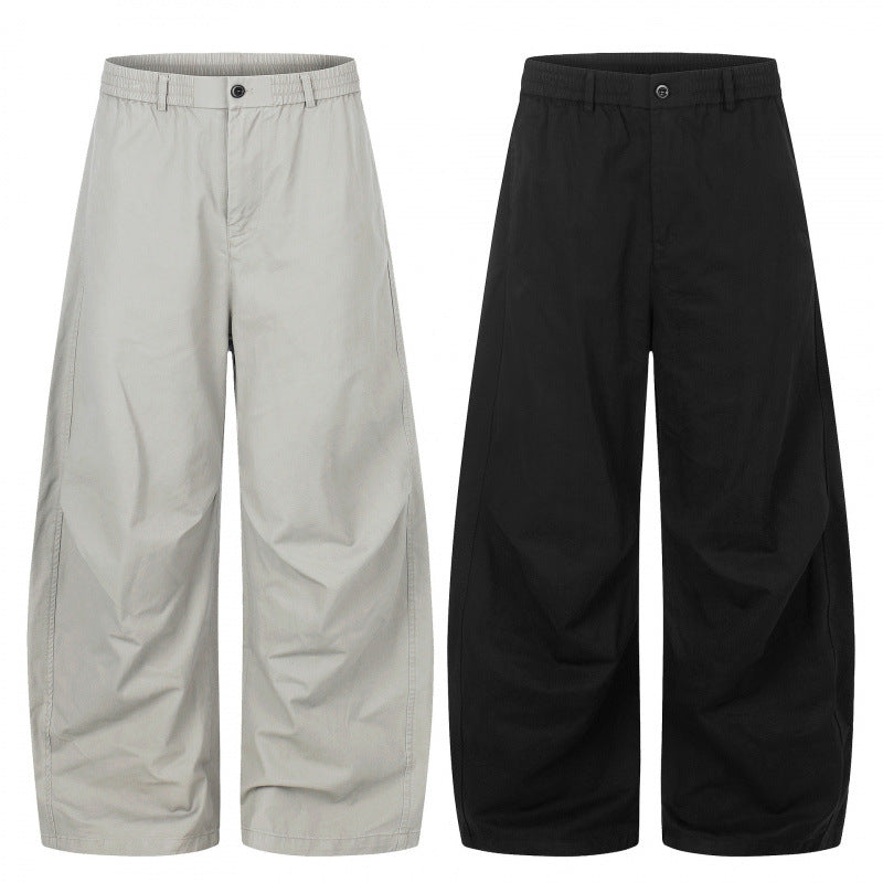 Women's wide culotte pants in cropped look with elastic waistband Mune Fashion