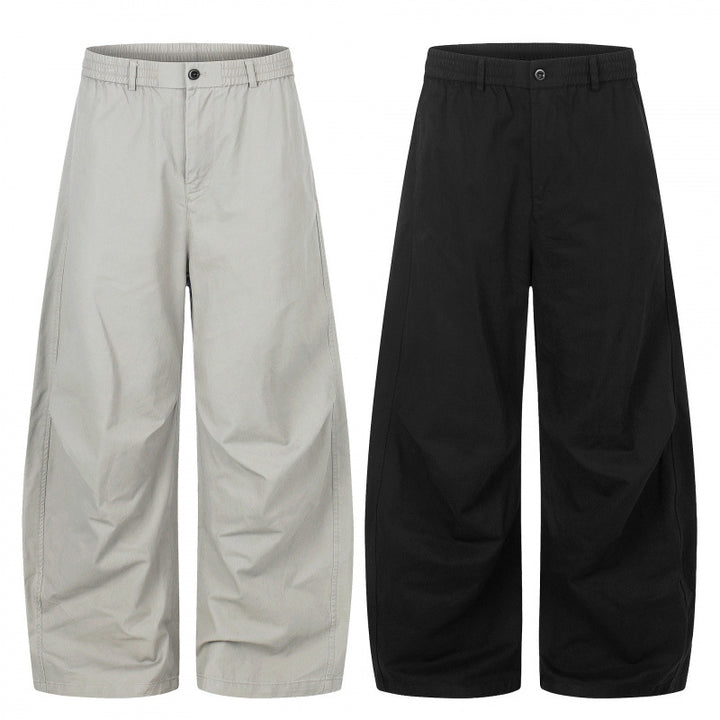 Women's wide culotte pants in cropped look with elastic waistband Mune Fashion