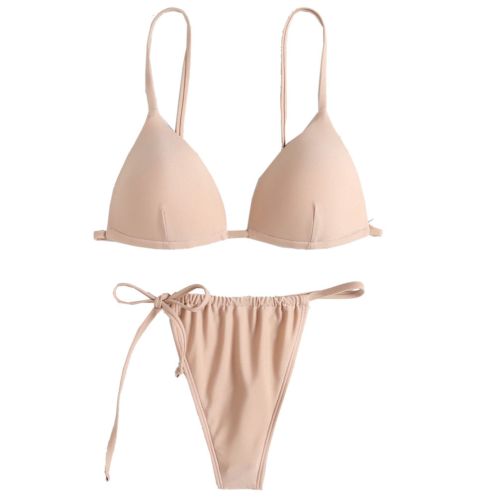 Women's Sexy Triangle Bikini with Adjustable Straps Mune Fashion