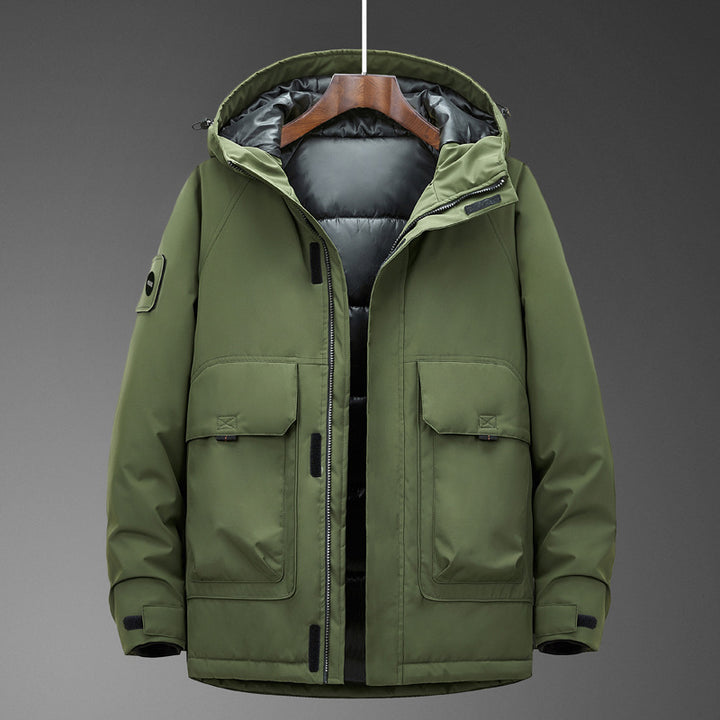 Men's Technical Parka with Waterproof Softshell Outer Shell and Quilted Thermal Insulation Mune Fashion