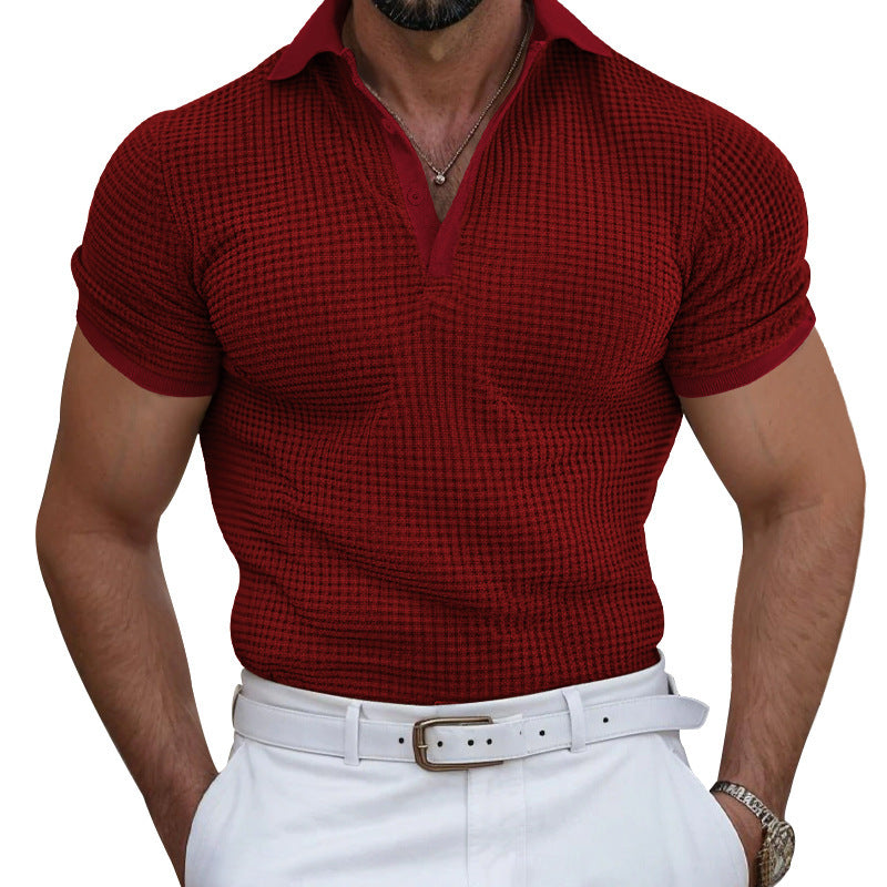 Men's structured piqué polo shirt made of cotton blend with reinforced polo collar Mune Fashion