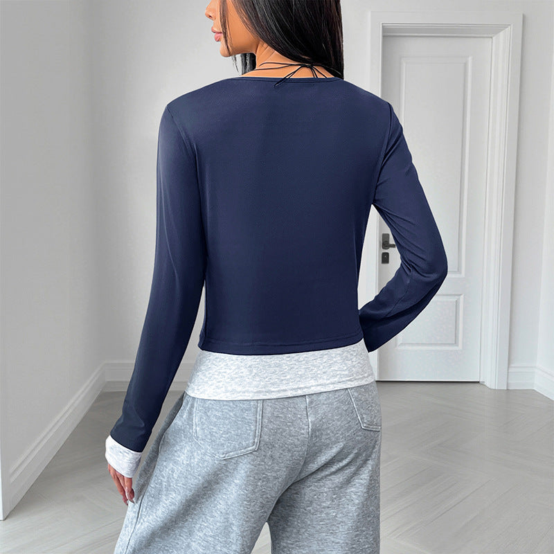 Women's Fashionable Long Sleeve Shirt with Button Details Mune Fashion