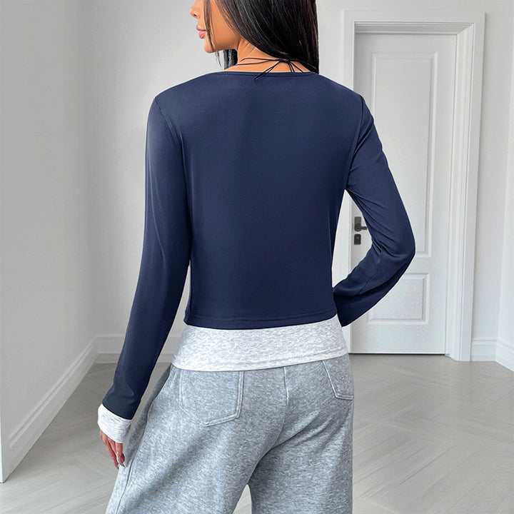 Women's Fashionable Long Sleeve Shirt with Button Details Mune Fashion