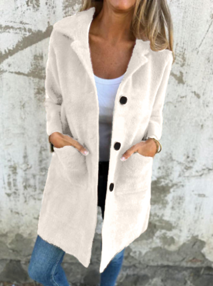 Women Elegant Longer Cut Short Coats Mune Fashion