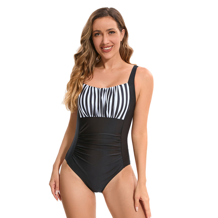 Women’s One-Piece Swimsuit with Fashionable Ruffle Details Mune Fashion