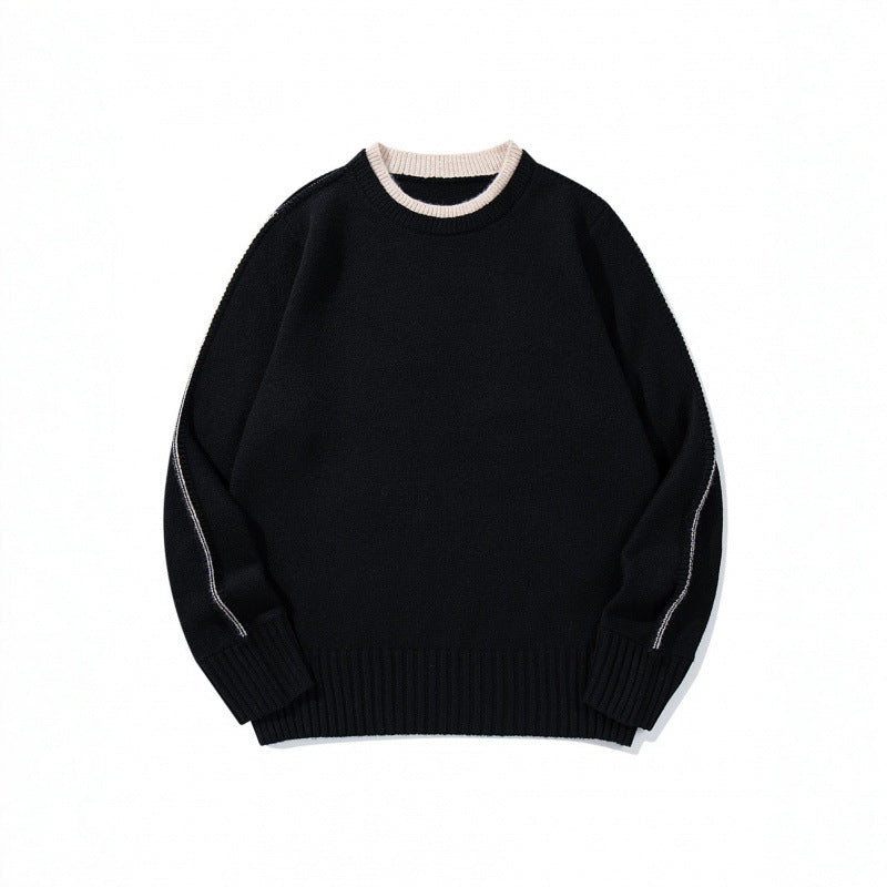 Unisex Soft Mélange Crew Neck Sweater made of Organic Cotton Blend with Boxy Fit and Wide Ribbed Cuffs Mune Fashion