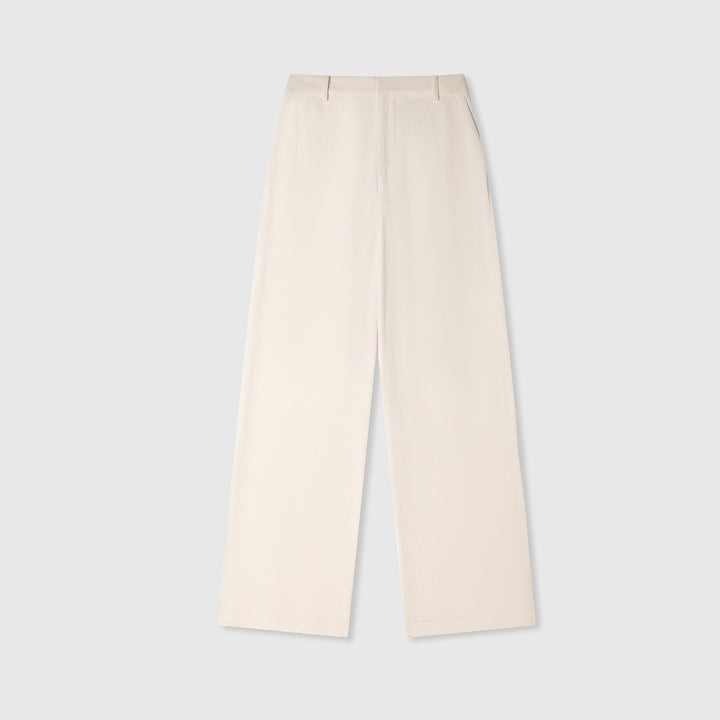 Women's High-Waisted Loose Corduroy Pants Mune Fashion