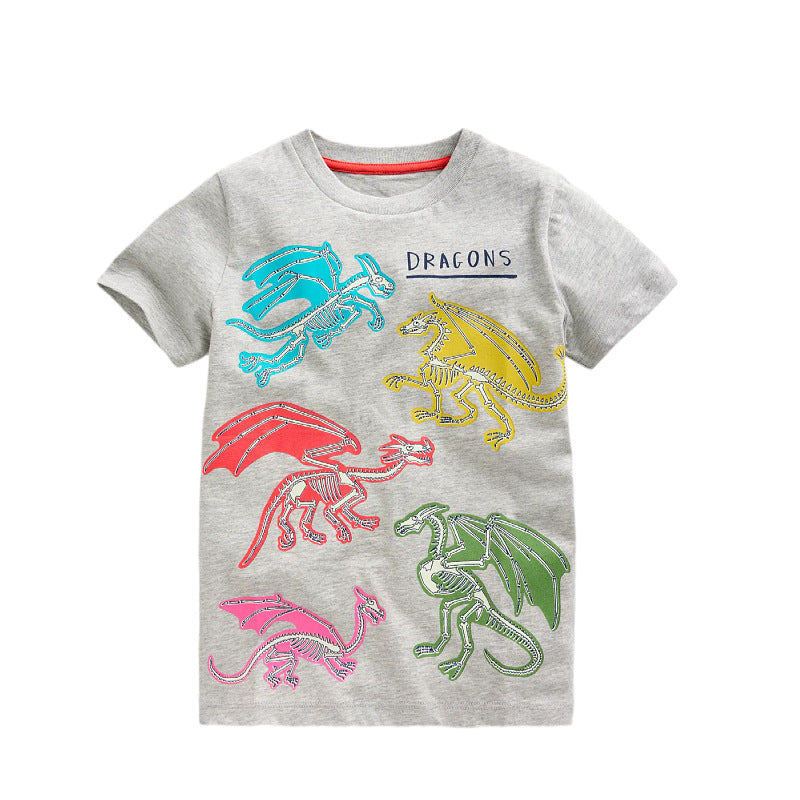 Boys T-shirt with vibrant dragon design Mune Fashion