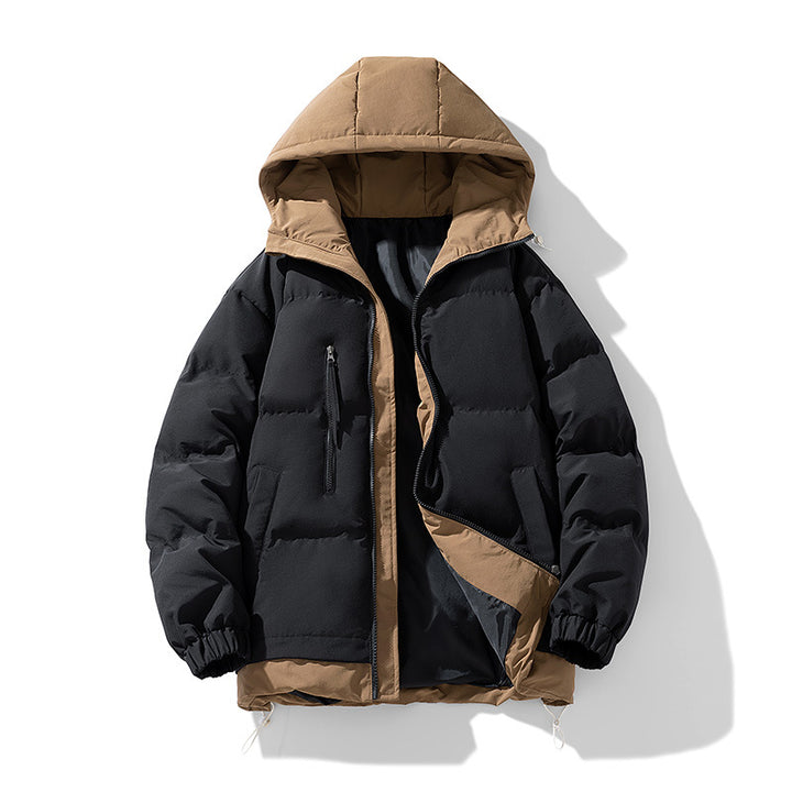Unisex  reversible insulated hooded puffer jacket with zip utility pockets Mune Fashion
