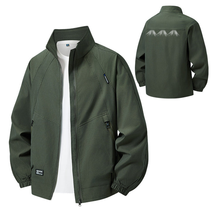 Men's lightweight outdoor jacket with high collar Mune Fashion