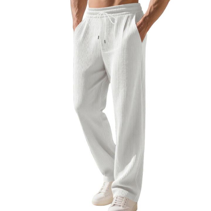 Men's Relaxed-Fit Knit Jogging Pants with Fine Rib Structure Mune Fashion
