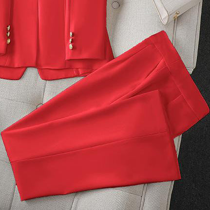 Ladies Elegant and well-fitting Fabric Trousers Mune Fashion