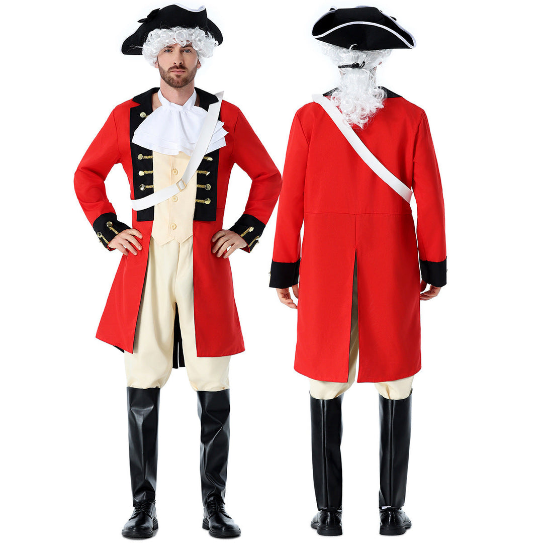 Men's Historical Soldier Costume with detailed Mune Fashion coat and accessories Mune Fashion